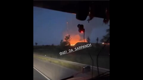 Dairy Farm On Fire In London Ontario Canada