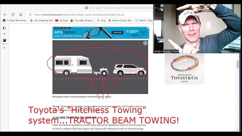 Wireless/HITCHLESS TOWING??? Toyota's "TRACTOR BEAM TOWING" system!