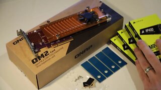 Setting up the QNAP QM2-4P-384 SSD PCI-e Expansion Card with 4x SSD drives