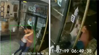 This Couple Made Out So Hard They Smashed Through A Montreal Shop Window (VIDEO)