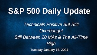 S&P 500 Daily Market Update for Tuesday January 16, 2024