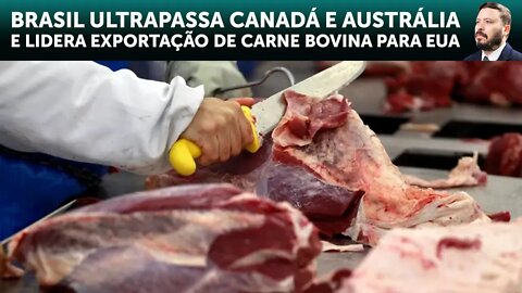 Brasil ultrapassa Canadá e Austrália e lidera exportação de carne bovina para EUA