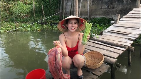 Girl cooking- Grilled beef ribs- Katy cooking