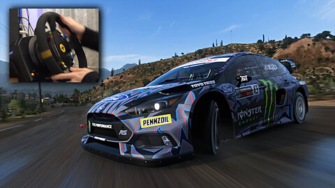 Ken Block's Ford Focus - Forza Horizon 5 | Thrustmaster TS-PC Racer Gameplay (R.I.P. Legend K.B.)