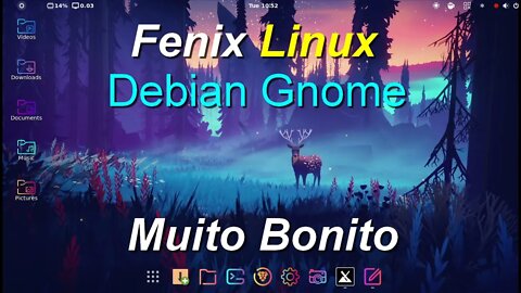 Fenix Linux MX Neon Gnome. Distro Debian rápida e muito bonita. Com várias ferramentas do MX Linux