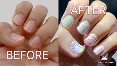 How to make "Abstract" theme nail art 💅