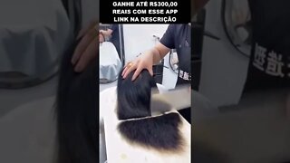 cortando cabelo no açougue
