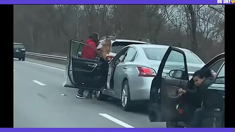 Road rage fights caught on camera