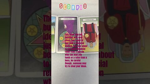 Scorpio Weekly Taro-scope#scorpio tarot #scorpio horoscope