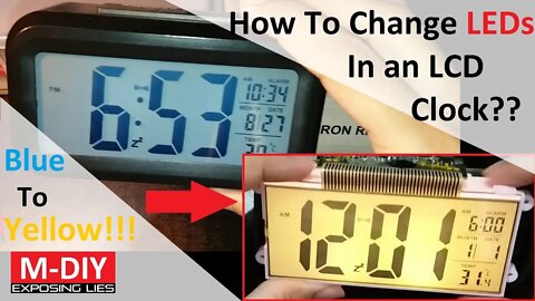 How To Change LEDs In An LCD Table Clock??? [Hindi]