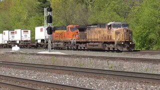 Norfolk Southern Intermodal Train with UP and BNSF Power from Berea, Ohio May 6, 2023