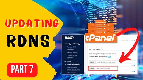 Setup/Update Reverse DNS (RDNS) on Contabo with cPanel