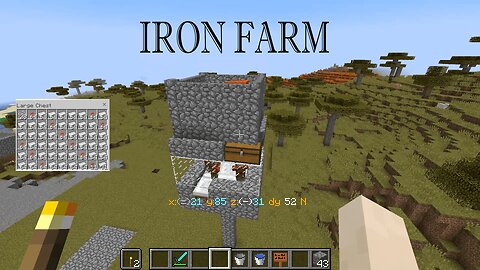 minecraft iron farm