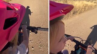 Toddler Strikes Up Adorable Conversation During Bike Ride