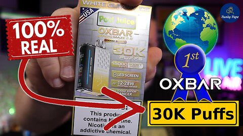 OXBAR Magic Maze 2.0 Best 30K Disposable Unboxing Review