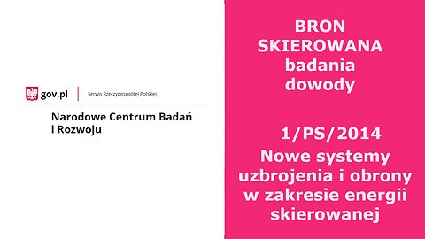 bron skierowana(mikrofalowa) badania prowadzone na uczeliach dowody