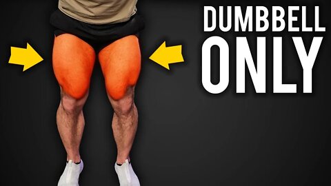 8 MIN Killer Home LEG WORKOUT (DUMBBELLS ONLY!!)