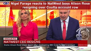 Nigel Farage reacts to NatWest boss Alison Rose resigning over Coutts account row