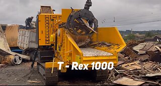 Picador e Triturador T-REX 1000 com rotor a martelos