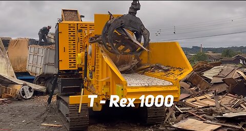 Picador e Triturador T-REX 1000 com rotor a martelos
