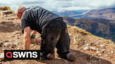 Double amputee scales highest mountain in the UK in just 12 hours by CRAWLING