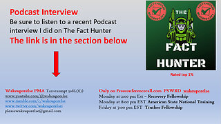 (LINK BELOW) Podcast Interview with John Kirwin on "The Fact Hunter" Podcast