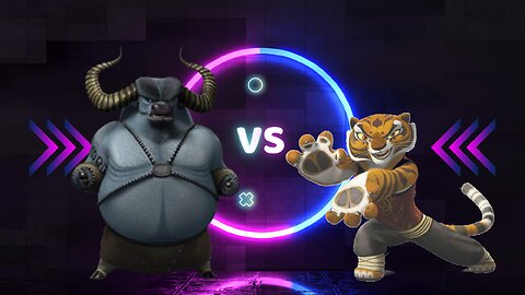 Crypto battles. 1 Season: Kung fu Panda. 4 Episode: Master Storming Ox vs Tigress.