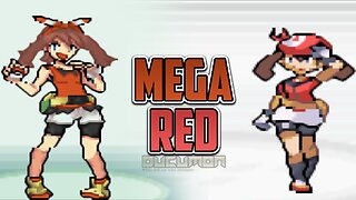 Pokemon MegaRed - GBA Hack ROM, Your Starter is Gen 2 with May as the rival in Kanto Region