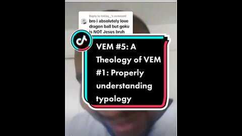 VEM #5: A theology of VEM #1: Properly understanding typology