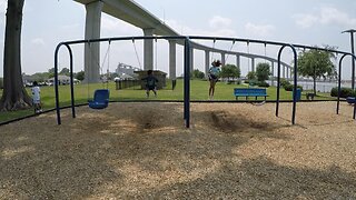 Blasian Babies Family Father's Day 2023 Elizabeth River Park GoPro Hero5 Playground Lunch Docks!