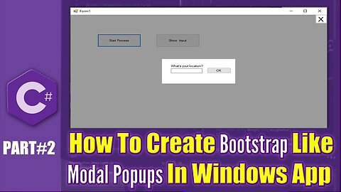 How to create a modal bootstrap lightbox like Modal Box in C# Part 2