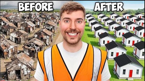 I built 100 houses and give them away #mrbeast