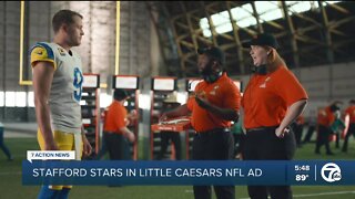 Matthew Stafford stars in new Little Caesars NFL commercial
