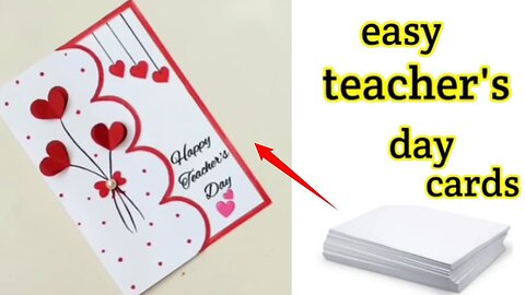 How to make Teacher's day card ideas / DIY Teacher's day greething Card /Teacher's day card 2023easy