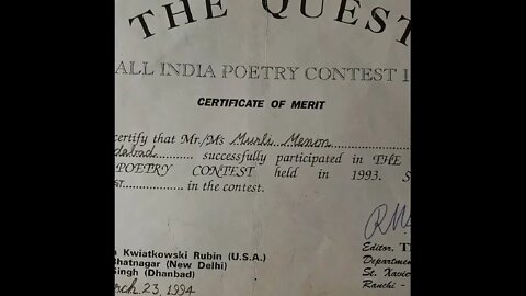 All India Poetry Competition winner.(WhatsApp +917436009084)