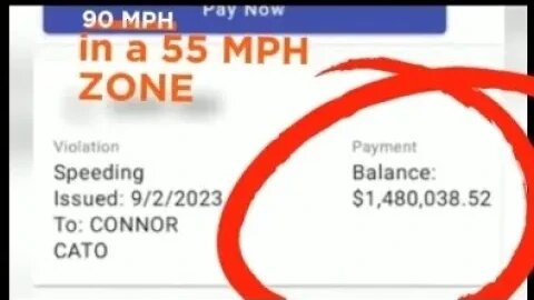 1.4 "Million Dollars" fine for speeding...NOT A JOKE!!!