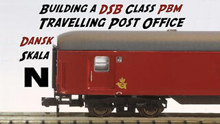 Danish Pbm Post bureau car in N scale