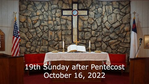 19th Sunday after Pentecost - October 16, 2022 - Listening to Moses and the Prophets - Luke 16:19-31
