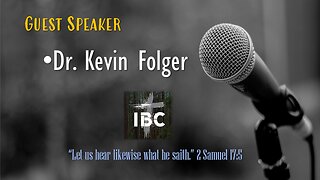 Guest Speaker Dr. Kevin Folger 11-1-2023