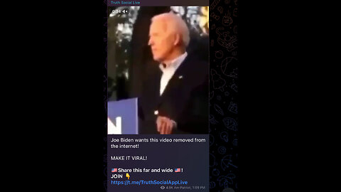 Joe Biden wants this video removed from the internet!
