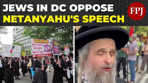 Jews, Muslims, and Christians Protest Netanyahu's Congress Speech in Washington, D.C.