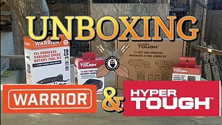 Unboxing the New Warrior 12V Rotary Tool & Hyper Tough 12V BL Drill & Impact Driver Kit