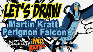 Drawing Martin Kratt in a Perignon Falcon Power Suit from the Wild Kratts with basic shapes & lines