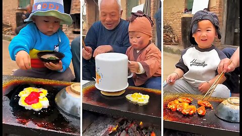 Chinese burger Fried eggs traditional way