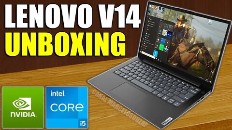 Unboxing Notebook Lenovo V14 com i5 / 8GB / MX350