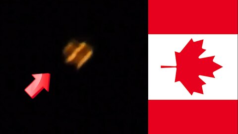 Orange UFO sighting over Canada in the middle of the night around April 2020 [Space]