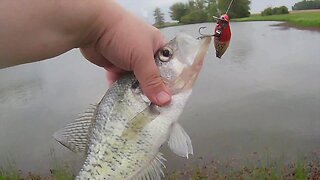Catching Large Crappie & Bass On A Vintage Heddon Midget River Runt