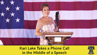 Kari Lake Takes a Phone Call in the Middle of a Speech