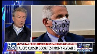 Sen Rand Paul Reveals The One Thing Fauci Is Consistent On