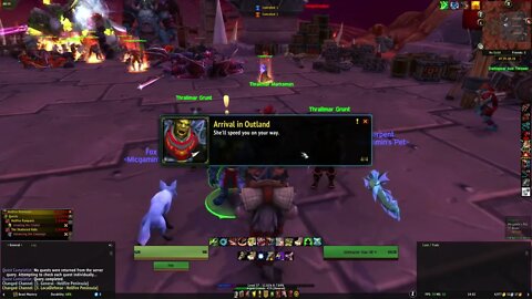 Arrival in Outland WoW Quest TBC completionist guide